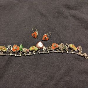 Brighton bracelet and earrings